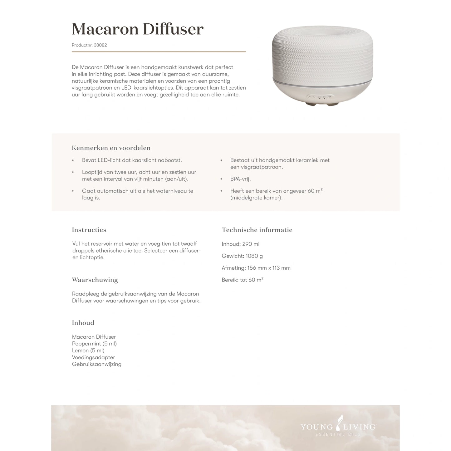 Young Living Starterkit voor de natuurlijke aanpak van darmklachten – met Macaron Diffuser