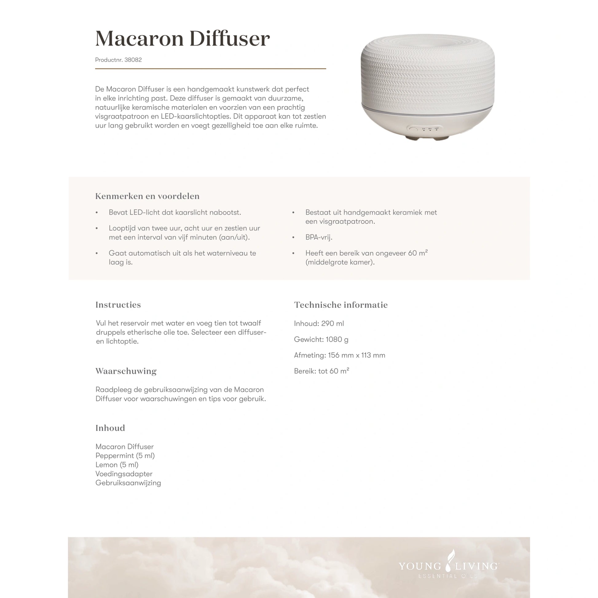 Young Living Starterkit voor de natuurlijke aanpak van darmklachten – met Macaron Diffuser