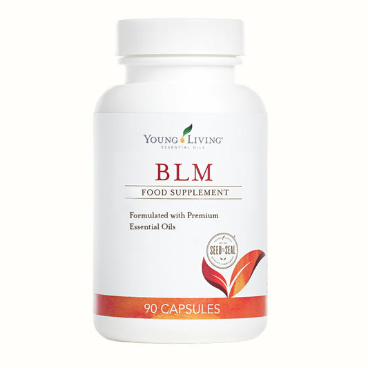 Vrijstaande productfoto van BLM supplement – natuurlijke formule voor sporters met pijn bij bewegen of belasting van de gewrichten.