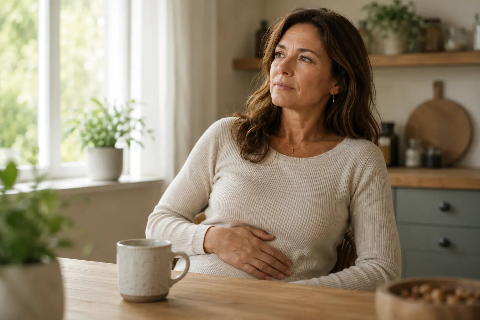 vrouw merkt darmklachten en vermoeidheid na antibiotica