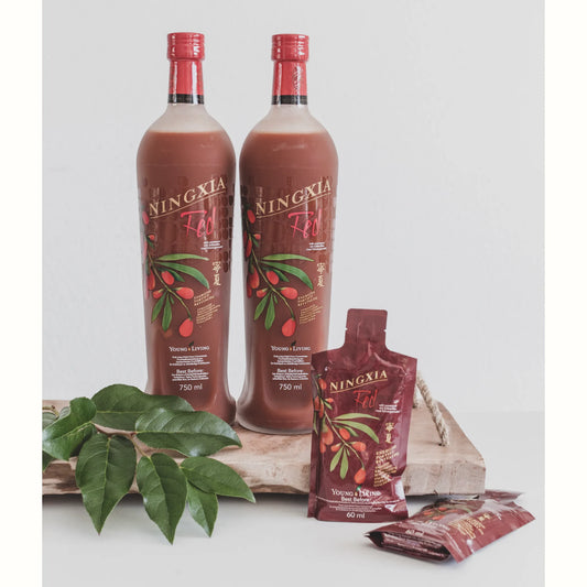 Loyalty Voordeel Combi NingXia van Young Living – bundel met antioxidantenrijke wolfberrydrank ter ondersteuning van energie, herstel bij burn-out, long covid en vitaminetekorten.