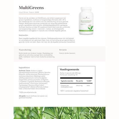 MultiGreens vult tekorten aan na langdurige stress of uitputting