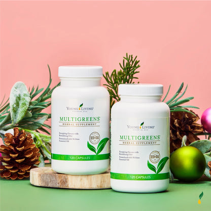 MultiGreens capsules van Young Living – natuurlijke ondersteuning bij bijnieruitputting en chronische vermoeidheid