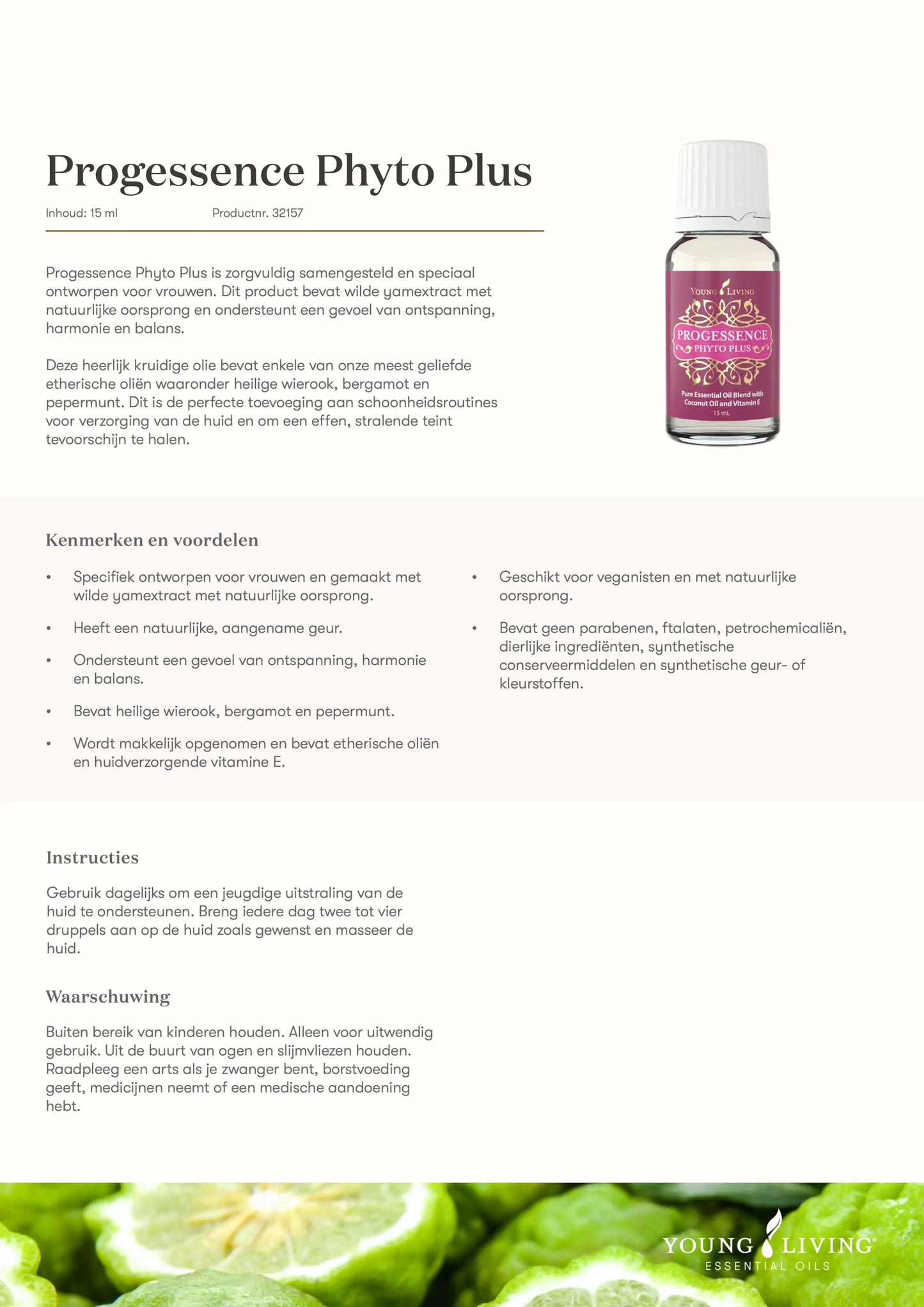 Progessence Phyto Plus 15ml – etherische olie voor vrouwen met wilde yam, vitex en frankincense voor hormonale balans, ontspanning en natuurlijke huidverzorging