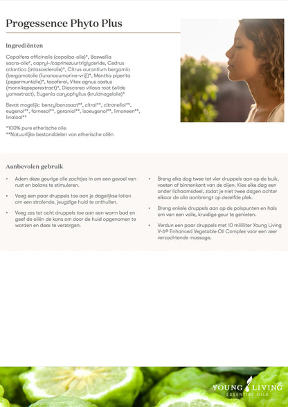 Natuurlijke vrouwenolie Progessence Phyto Plus – dagelijks gebruik op buik, dijen of in bad voor rust, balans en een jeugdige uitstraling van de huid