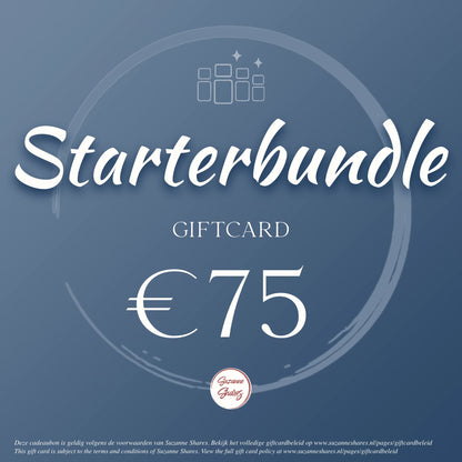 Wellness giftcard van €75 voor een starterbundle – ideaal voor beginners die willen kennismaken met aromatherapie, balans en natuurlijke ondersteuning.