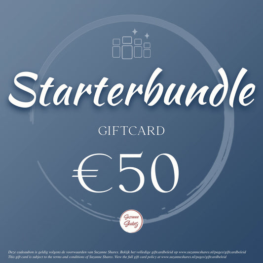 €50 giftcard voor een starterset met oliën of wellnessproducten – geef iemand een natuurlijke en inspirerende start via Suzanne Shares.