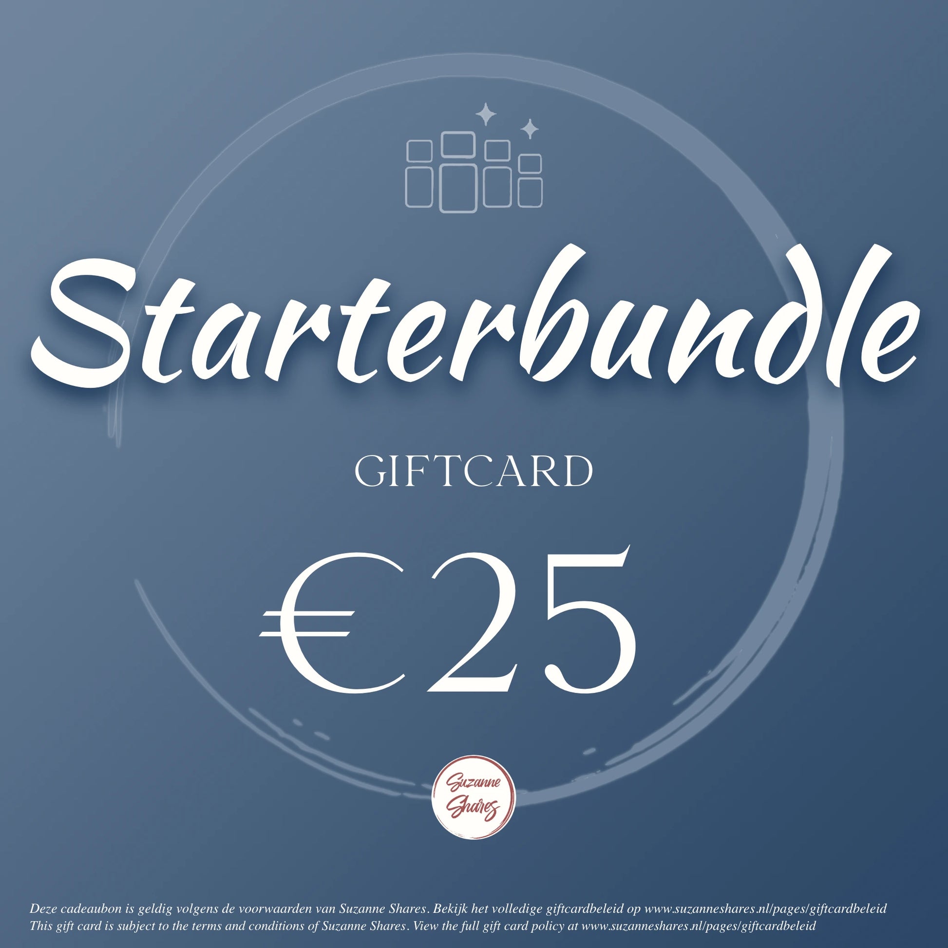 Digitale giftcard van €25 voor een starterbundle – perfect cadeau om te starten met essentiële oliën, wellness en natuurlijke routines.