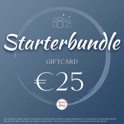 Digitale giftcard van €25 voor een starterbundle – perfect cadeau om te starten met essentiële oliën, wellness en natuurlijke routines.